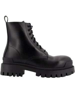 Balenciaga Lace-Up Boots - Zwart