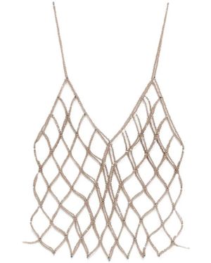 Panicale Sleeveless Tops - Metálico