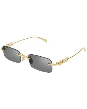 Gucci Rechthoekige Zonnebril - Metallic