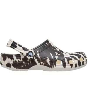 Crocs™ Schoenen ,Veelkleurig ,Leer Classic Pop Animal Clog - Bruin
