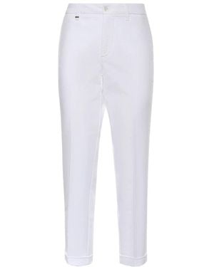 Fay Cropped Pants - White