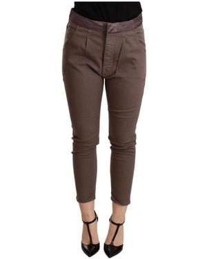CYCLE Cropped Trousers - Brown