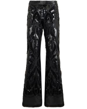 Alberta Ferretti Wide Trousers - Black