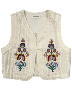 Lolly's Laundry Jassen ,Polyester Cairo Ll Vest - Naturel