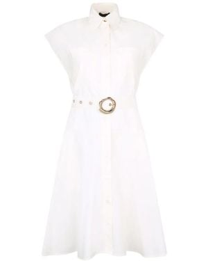 Liu Jo Hemdkleid Mit Gürtel - Weiß