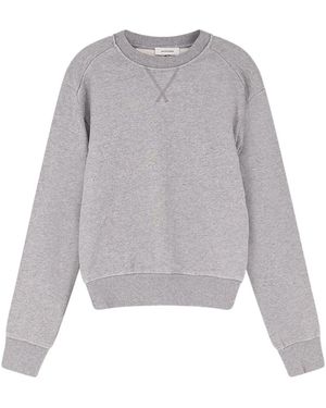 Entire studios Hoodies & Sweatvesten ,Grijs ,Katoen Sweatshirt Met Ronde Hals