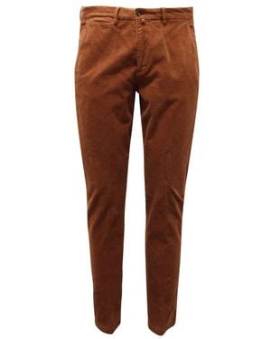 BRIGLIA Slim-Fit Trousers - Brown