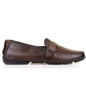 Santoni Mgdr18422 Loafers - Bruin
