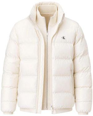 Calvin Klein Winter Jackets - Blanco