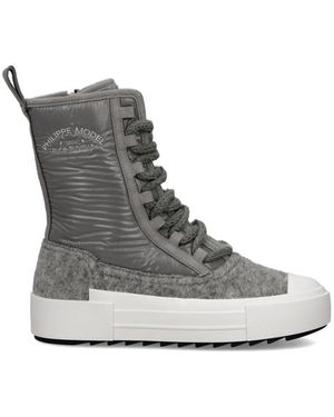Philippe Model Sneakers Paris Haute Laarzen - Grijs