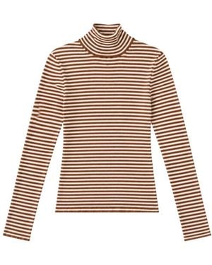 Max Mara Truien & Vesten ,Veelkleurig ,Turtleneck - Bruin