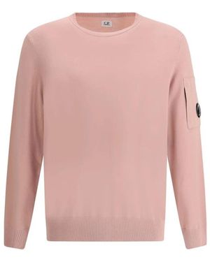 C.P. Company Ikonic Linse Baumwollpullover - Pink