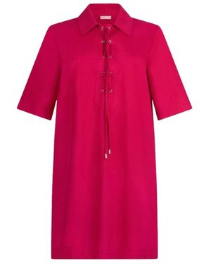 Liu Jo Kleid Aus Baumwolle Mit Schnürung - Pink