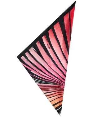 Roberto Cavalli Accessoires ,Veelkleurig ,Ray Of Paradise Print Silk Stole - Rood