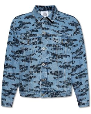 Vetements Denim Jackets - Blue