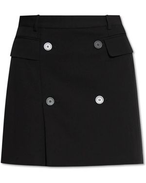 Balenciaga Rok Met Decoratieve Knopen - Zwart