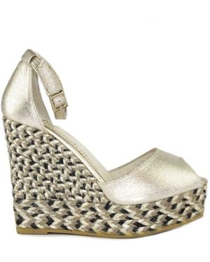 Espadrilles Wedges - Metallic