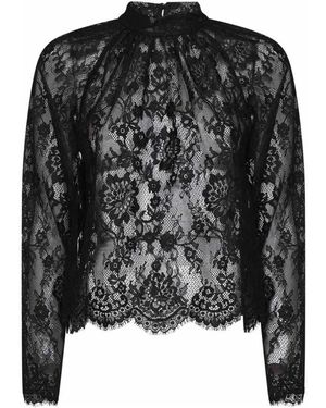 Self-Portrait Overhemden ,Zwart ,Blouses