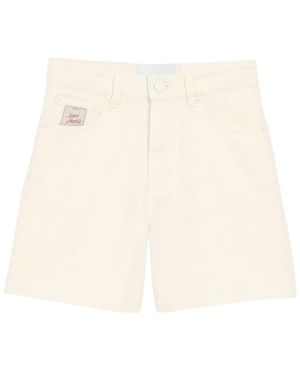 Ami Paris Denim Shorts - Neutro