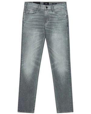 7 For All Mankind Slim-Fit Jeans - Grey