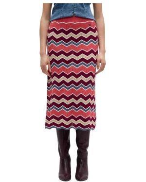 Pepe Jeans Rokken ,Veelkleurig ,Midi Rokken - Rood