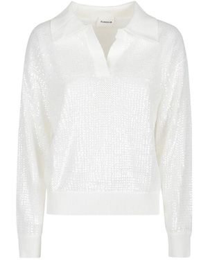 P.A.R.O.S.H. V-Neck Knitwear - White
