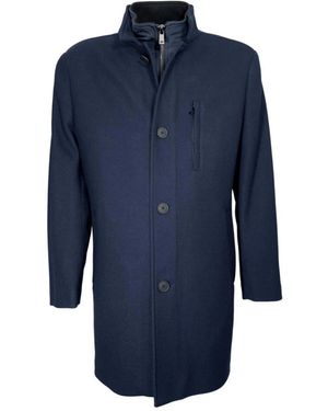 Roy Robson Single-Breasted Coats - Blue