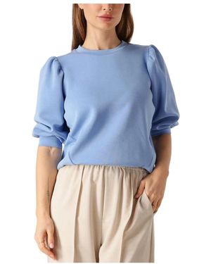 SELECTED Overhemden ,Blauw ,Blauwe 3/4 Mouw Sweat Top