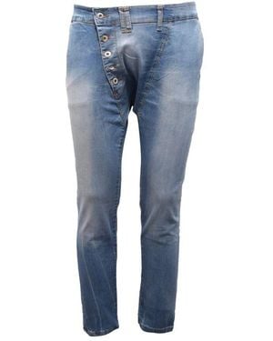 Gianni Lupo Slim-Fit Jeans - Blue