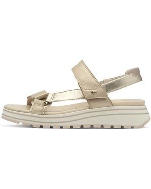 Tamaris Comfort Wedge Sandal - Mettallic