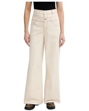 Munthe Jeans ,Katoen Rosh Wide Jeans - Naturel