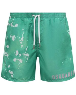 DSquared² Midnight Goth Boxer Midi - Groen
