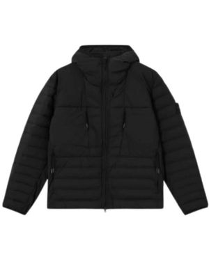 Stone Island Gevoerde Capuchonjas - Zwart