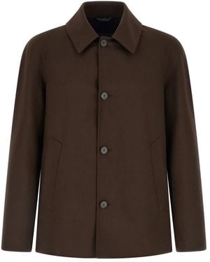 Herno Single-Breasted Coats - Brown