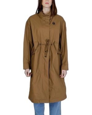 Blauer Parkas - Marrón
