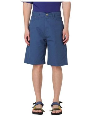 Carhartt Canvas Shorts Für Den Modernen Mann - Blau