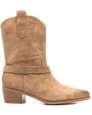 ADRIANNA FERETTI Cowboy & Biker Boots - Brown