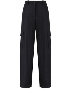 Pinko Broeken ,Blauw ,Wol Caldaro Broek