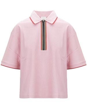 Burberry Polo Shirts - Pink