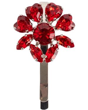 Simone Rocha Heartbloom Haarspange - Rot