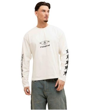 Off The Pitch Long Sleeve Tops - Gris