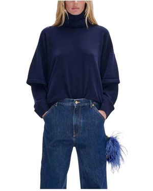 DARKPARK Truien & Vesten ,Blauw ,Wol Troy Sweater
