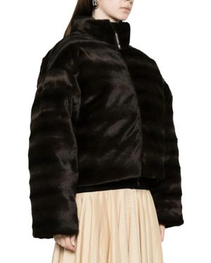 Balenciaga Faux Fur & Shearling Jackets - Black