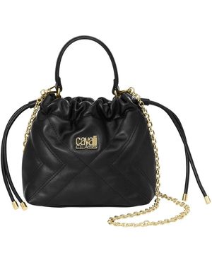 Roberto Cavalli Bucket Bags - Black