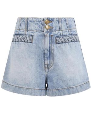 Zimmermann Denim Shorts - Blue