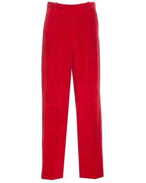 Circolo 1901 Straight Trousers - Rojo