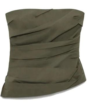 Jonathan Simkhai Tops ,Groen ,Katoen Emerson Bustier Top