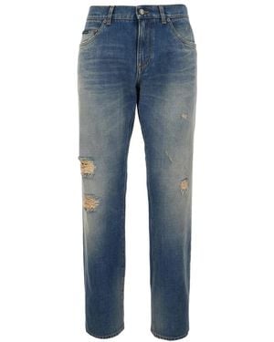 Dolce & Gabbana Straight Fit Jeans - Blue