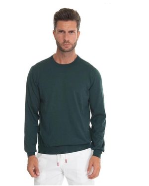 Kiton Washed Out Round-Neck Pullover - Groen