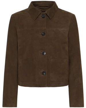 Part Two Leather Jackets - Marrone
